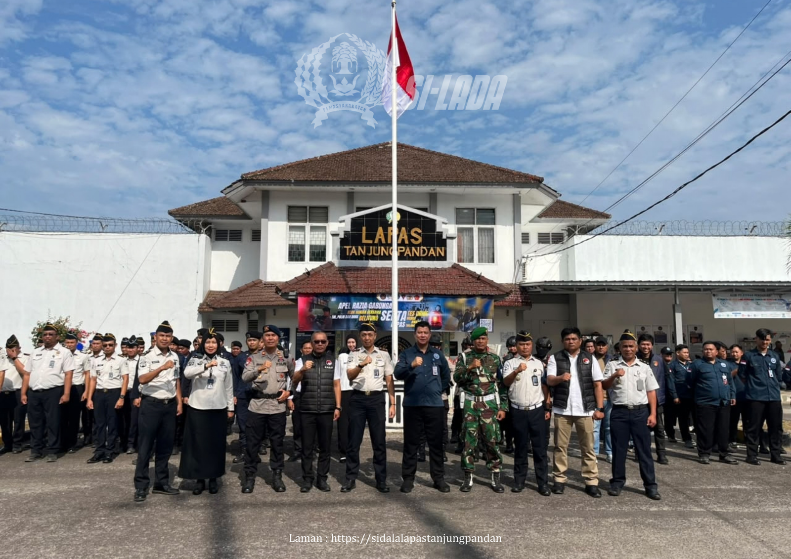 Lapas Tanjungpandan Bersama APH Gelar Razia Gabungan dan Tes Urine, Perkuat Pencegahaan Narkoba